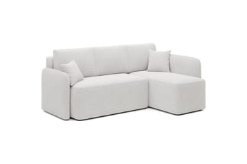 Hörnsoffa Eltap Hadson 206x150x89 cm - Royal 01, Vit, Höger - Möbler - Soffa - Bäddsoffa - Bäddsoffa divan
