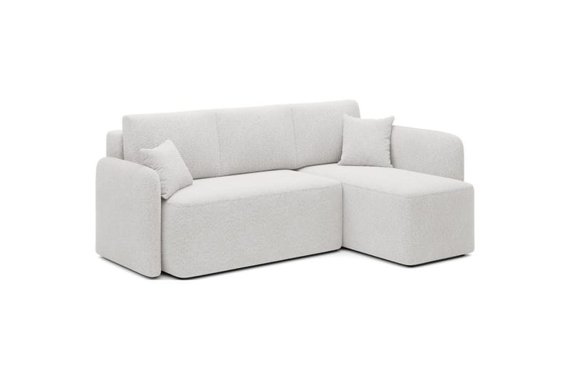 Hörnsoffa Eltap Hadson 206x150x89 cm - Royal 01, Vit, Höger - Möbler - Soffa - Bäddsoffa - Bäddsoffa divan