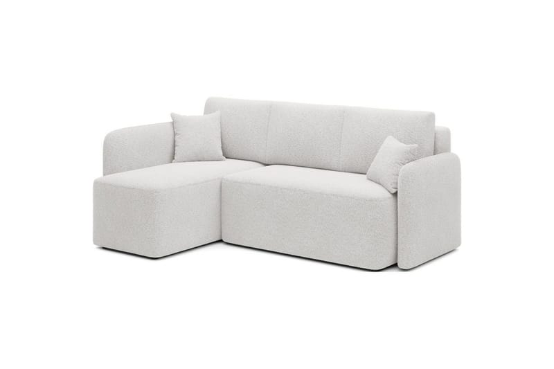 Hörnsoffa Eltap Hadson 206x150x89 cm - Royal 01, Vit, Vänster - Möbler - Soffa - Bäddsoffa - Bäddsoffa divan