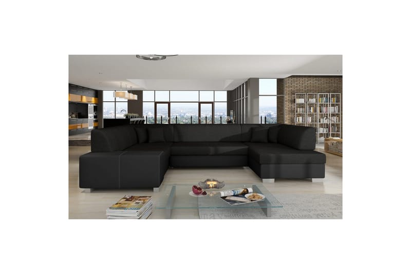 Hörnsoffa Eltap Havana 322x204x72 cm - Sawana 14, Soft 11, Svart, Höger - Möbler - Soffa - Bäddsoffa - Hörnbäddsoffa