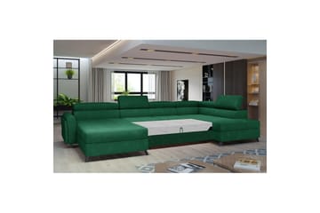 Hörnsoffa Eltap Josette 360x200x92 cm - Kronos 19, Mörkgrön, Höger - Möbler - Soffa - Bäddsoffa - Bäddsoffa divan