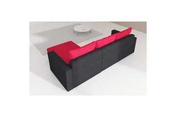 Hörnsoffa Eltap Josette 360x200x92 cm - Mat Velvet 75, Grön, Vänster - Möbler - Soffa - Bäddsoffa - Bäddsoffa divan