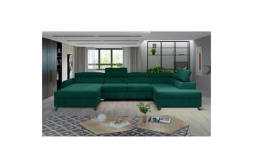 Hörnsoffa Eltap Josette 360x200x92 cm - Monolit 37, Grön, Höger - Möbler - Soffa - Bäddsoffa - Bäddsoffa divan