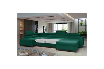 Hörnsoffa Eltap Josette 360x200x92 cm - Monolit 37, Grön, Vänster - Möbler - Soffa - Bäddsoffa - Bäddsoffa divan