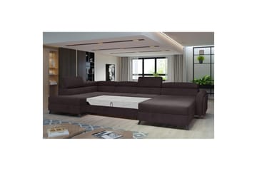 Hörnsoffa Eltap Josette 360x200x92 cm - Monolith 29, Mörk Brun, Vänster - Möbler - Soffa - Bäddsoffa - Bäddsoffa divan