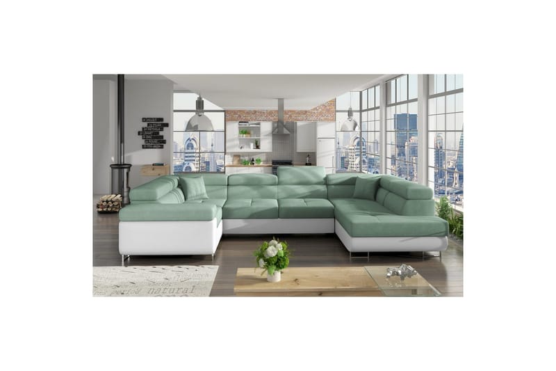 Hörnsoffa Eltap Letto 340x202x90 cm - Soro 34, Soft 17, Rught - Möbler - Soffa - Bäddsoffa - Hörnbäddsoffa