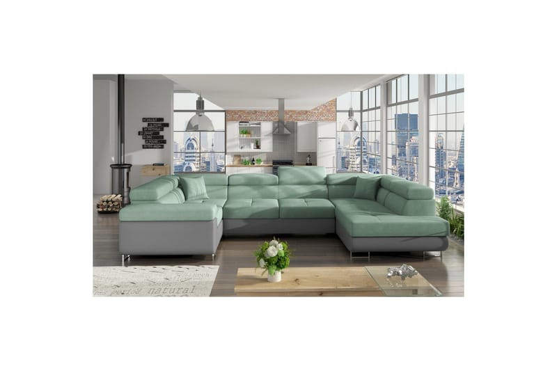 Hörnsoffa Eltap Letto 340x202x90 cm, Soro 34, Soft 29, Höger