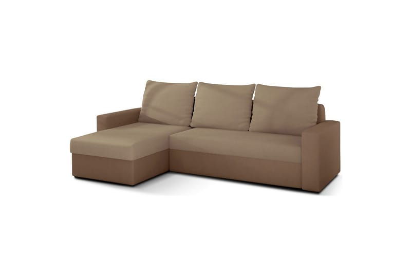Hörnsoffa Eltap Livio 237x150x72 cm - Alova 07, Alova 66, Beige - Möbler - Soffa - Bäddsoffa - Bäddsoffa divan