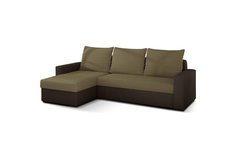 Hörnsoffa Eltap Livio 237x150x72 cm - Alova 07, Alova 67, Beige, Brun - Möbler - Soffa - Bäddsoffa - Bäddsoffa divan