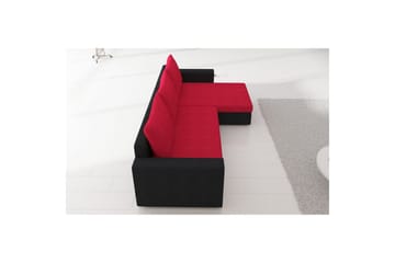 Hörnsoffa Eltap Livio 237x150x72 cm - Alova 10, Alova 04, Grå, Svart - Möbler - Soffa - Bäddsoffa - Bäddsoffa divan