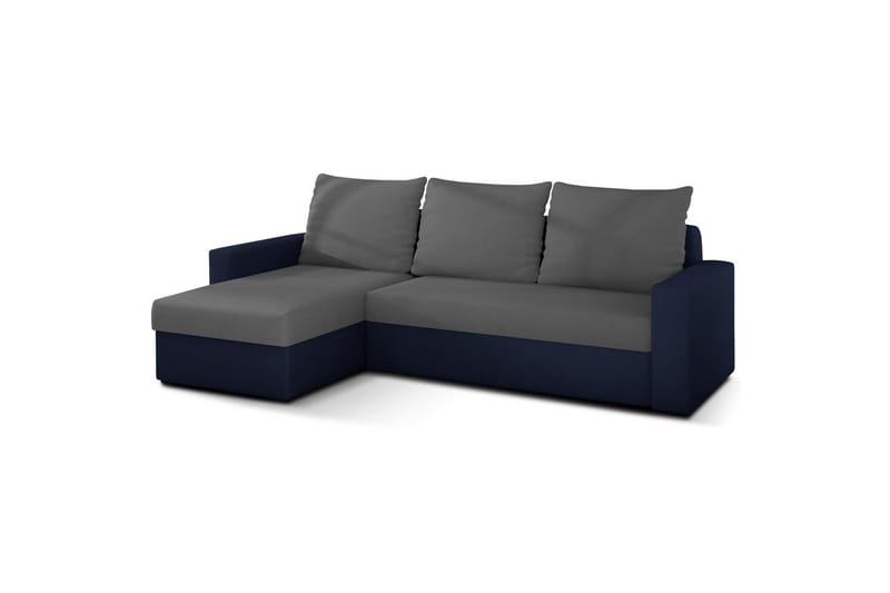 Hörnsoffa Eltap Livio 237x150x72 cm - Alova 10, Alova 79, Grå, Blå - Möbler - Soffa - Bäddsoffa - Bäddsoffa divan
