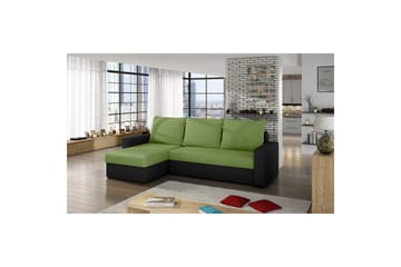 Hörnsoffa Eltap Livio 237x150x72 cm - Alova 42, Alova, Grön, Svart - Möbler - Soffa - Bäddsoffa - Bäddsoffa divan