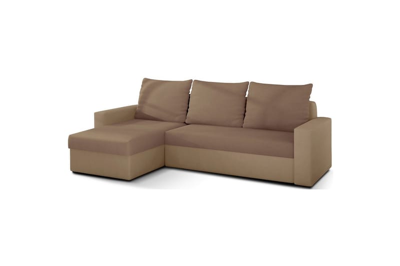 Hörnsoffa Eltap Livio 237x150x72 cm - Alova 66, Alova 07, Beige - Möbler - Soffa - Bäddsoffa - Bäddsoffa divan