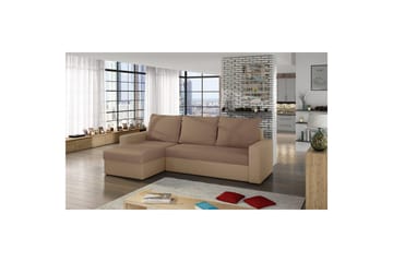 Hörnsoffa Eltap Livio 237x150x72 cm - Alova 66, Alova 07, Beige - Möbler - Soffa - Bäddsoffa - Bäddsoffa divan