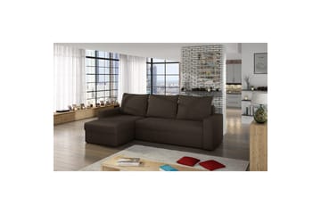 Hörnsoffa Eltap Livio 237x150x72 cm - Alova 67, Brun - Möbler - Soffa - Bäddsoffa - Bäddsoffa divan