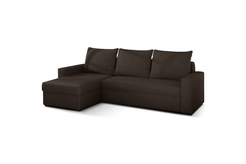 Hörnsoffa Eltap Livio 237x150x72 cm - Alova 67, Brun - Möbler - Soffa - Bäddsoffa - Bäddsoffa divan