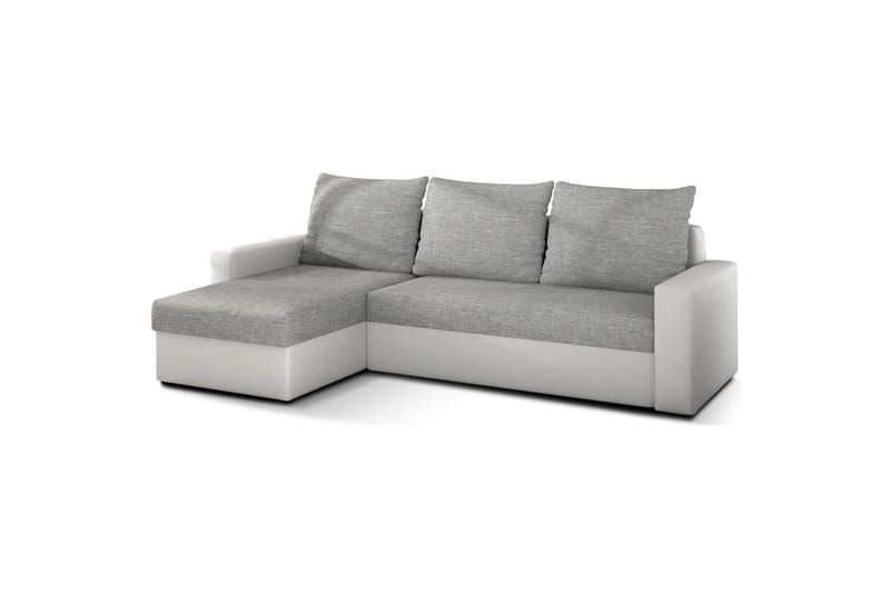 Hörnsoffa Eltap Livio 237x150x72 cm - Sawana 21, Soft 17, Grå, Vit - Möbler - Soffa - Bäddsoffa - Bäddsoffa divan