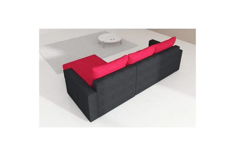 Hörnsoffa Eltap Livio 237x150x72 cm - Sawana 21, Soft 17, Grå, Vit - Möbler - Soffa - Bäddsoffa - Bäddsoffa divan