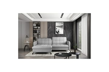 Hörnsoffa Eltap Lorelle 225x160x105 cm - Grande 81, Grå, Vänster - Möbler - Soffa - Bäddsoffa - Bäddsoffa divan