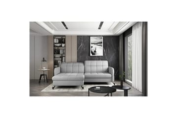Hörnsoffa Eltap Lorelle 225x160x105 cm - Grande 81, Grå, Vänster - Möbler - Soffa - Bäddsoffa - Bäddsoffa divan