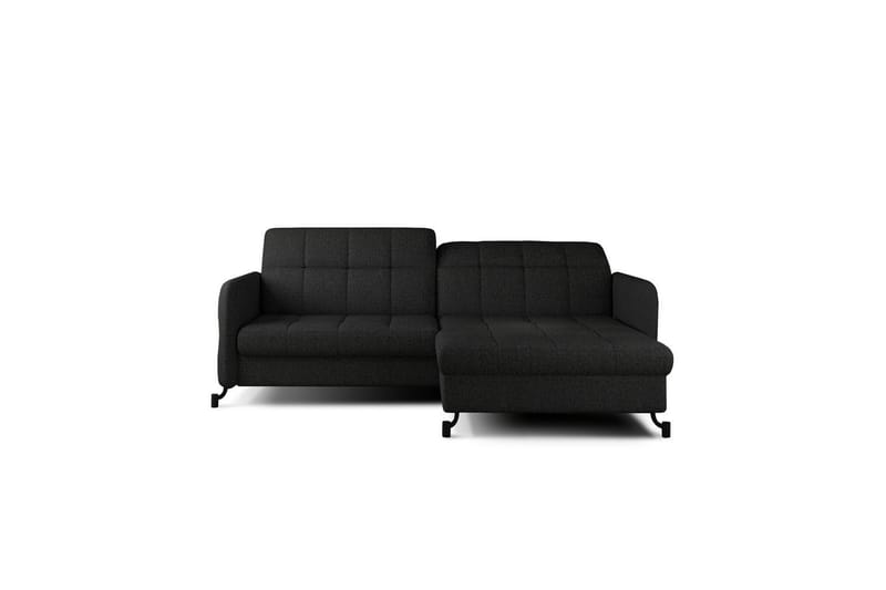 Hörnsoffa Eltap Lorelle 225x160x105 cm - Inari 100, Svart, Höger - Möbler - Soffa - Bäddsoffa - Bäddsoffa divan
