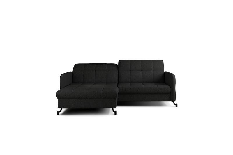 Hörnsoffa Eltap Lorelle 225x160x105 cm - Inari 100, Svart, Vänster - Möbler - Soffa - Bäddsoffa - Bäddsoffa divan