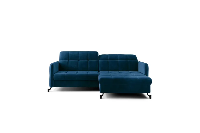 Hörnsoffa Eltap Lorelle 225x160x105 cm - Kronos 09, Mörkblå, Höger - Möbler - Soffa - Bäddsoffa - Bäddsoffa divan