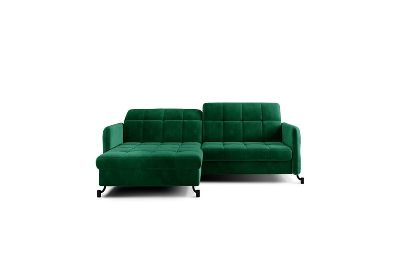 Hörnsoffa Eltap Lorelle 225x160x105 cm - Kronos 19, Mörkgrön, Vänster - Möbler - Soffa - Bäddsoffa - Bäddsoffa divan