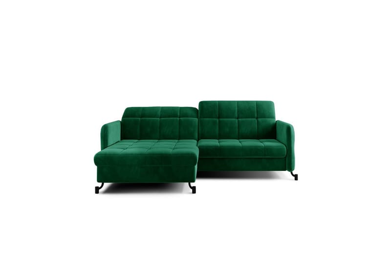 Hörnsoffa Eltap Lorelle 225x160x105 cm - Kronos 19, Mörkgrön, Vänster - Möbler - Soffa - Bäddsoffa - Bäddsoffa divan