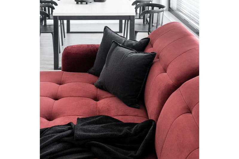 Hörnsoffa Eltap Lorelle 225x160x105 cm - Kronos 29, Rosa, Vänster - Möbler - Soffa - Bäddsoffa - Bäddsoffa divan