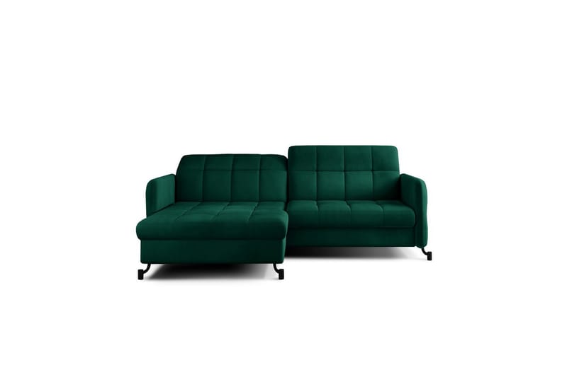 Hörnsoffa Eltap Lorelle 225x160x105 cm - Monolit 37, Grön, Vänster - Möbler - Soffa - Bäddsoffa - Bäddsoffa divan