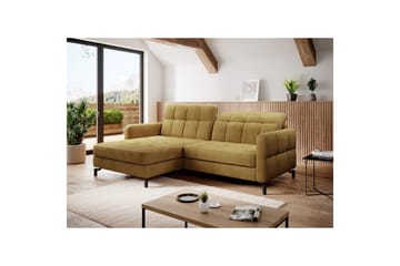 Hörnsoffa Eltap Lorelle 225x160x105 cm - Monolit 48, Gul, Vänster - Möbler - Soffa - Bäddsoffa - Bäddsoffa divan