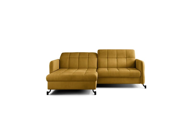 Hörnsoffa Eltap Lorelle 225x160x105 cm - Monolit 48, Gul, Vänster - Möbler - Soffa - Bäddsoffa - Bäddsoffa divan