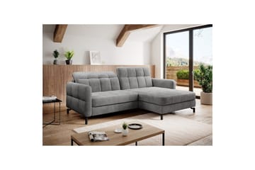 Hörnsoffa Eltap Lorelle 225x160x105 cm - Monolit 84, Ljusgrå, Höger - Möbler - Soffa - Bäddsoffa - Bäddsoffa divan