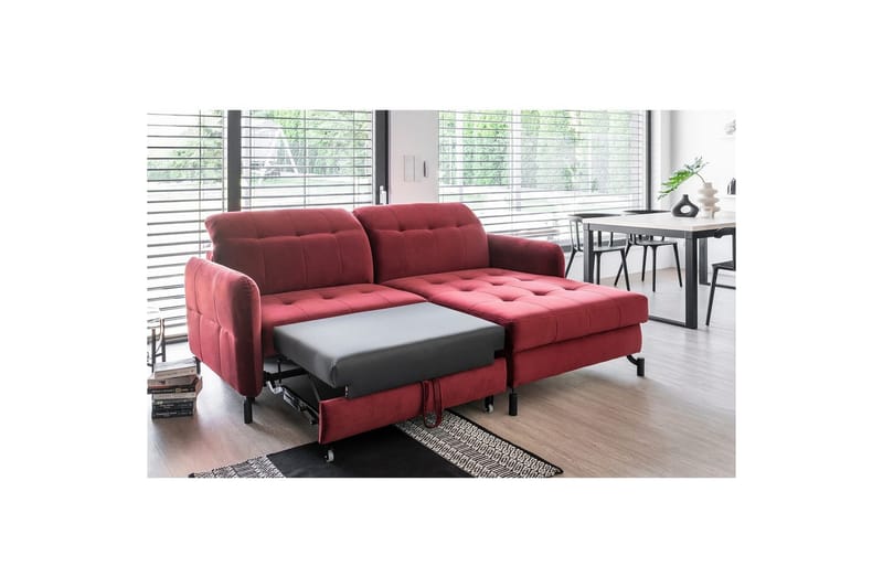 Hörnsoffa Eltap Lorelle 225x160x105 cm - Monolit 84, Ljusgrå, Höger - Möbler - Soffa - Bäddsoffa - Bäddsoffa divan