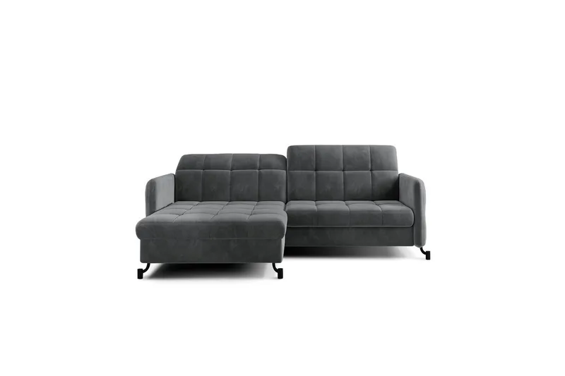 Hörnsoffa Eltap Lorelle 225x160x105 cm - Paros 06, Grå, Vänster - Möbler - Soffa - Bäddsoffa - Bäddsoffa divan