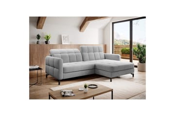 Hörnsoffa Eltap Lorelle 225x160x105 cm - Paros 05, Ljusgrå, Höger - Möbler - Soffa - Bäddsoffa - Bäddsoffa divan