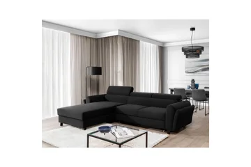 Hörnsoffa Eltap Mariall 288x200x92 cm - Inari 96, Mörkgrå, Vänster - Möbler - Soffa - Bäddsoffa - Bäddsoffa divan