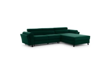 Hörnsoffa Eltap Mariall 288x200x92 cm - Kronos 19, Mörkgrön, Höger - Möbler - Soffa - Bäddsoffa - Bäddsoffa divan