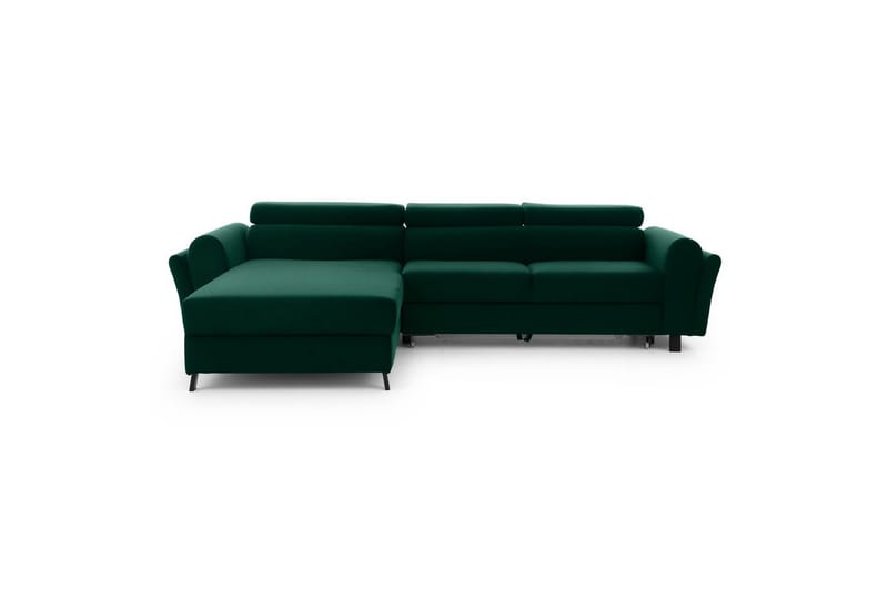 Hörnsoffa Eltap Mariall 288x200x92 cm - Kronos 19, Mörkgrön, Vänster - Möbler - Soffa - Bäddsoffa - Bäddsoffa divan