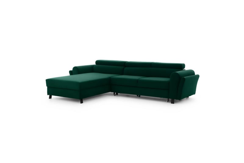 Hörnsoffa Eltap Mariall 288x200x92 cm - Kronos 19, Mörkgrön, Vänster - Möbler - Soffa - Bäddsoffa - Bäddsoffa divan