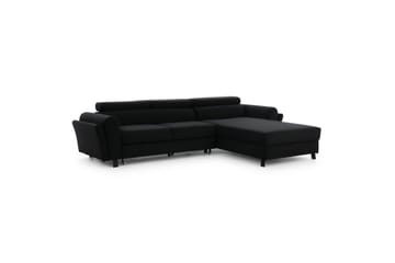 Hörnsoffa Eltap Mariall 288x200x92 cm - Mat Sammet 99, Blå, Höger - Möbler - Soffa - Bäddsoffa - Bäddsoffa divan