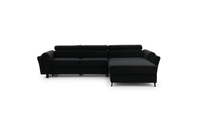 Hörnsoffa Eltap Mariall 288x200x92 cm, Mat Sammet 99, Blå, Höger