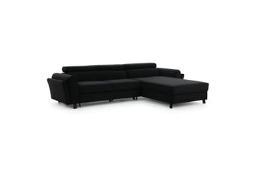 Hörnsoffa Eltap Mariall 288x200x92 cm - Mat Sammet 99, Blå, Höger - Möbler - Soffa - Bäddsoffa - Bäddsoffa divan