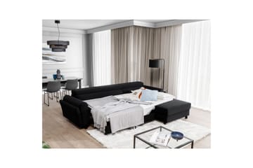 Hörnsoffa Eltap Mariall 288x200x92 cm - Mat Sammet 99, Blå, Höger - Möbler - Soffa - Bäddsoffa - Bäddsoffa divan