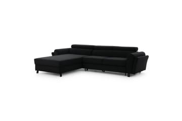 Hörnsoffa Eltap Mariall 288x200x92 cm - Mat Sammet 99, Blå, Vänster - Möbler - Soffa - Bäddsoffa - Bäddsoffa divan