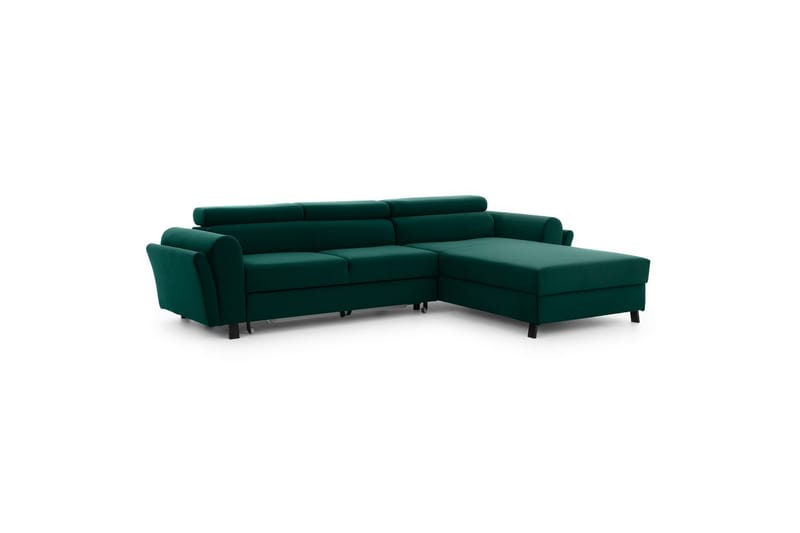 Hörnsoffa Eltap Mariall 288x200x92 cm - Monolith 37, Grön, Höger - Möbler - Soffa - Bäddsoffa - Bäddsoffa divan