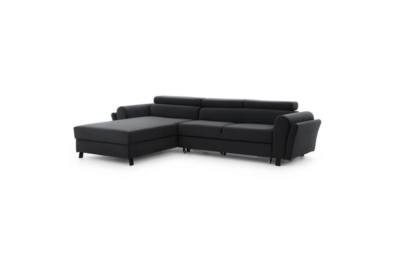 Hörnsoffa Eltap Mariall 288x200x92 cm - Monolith 97, Mörkgrå, Vänster - Möbler - Soffa - Bäddsoffa - Bäddsoffa divan