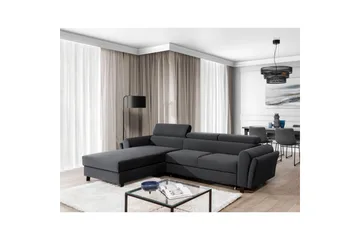 Hörnsoffa Eltap Mariall 288x200x92 cm - Monolith 97, Mörkgrå, Vänster - Möbler - Soffa - Bäddsoffa - Bäddsoffa divan