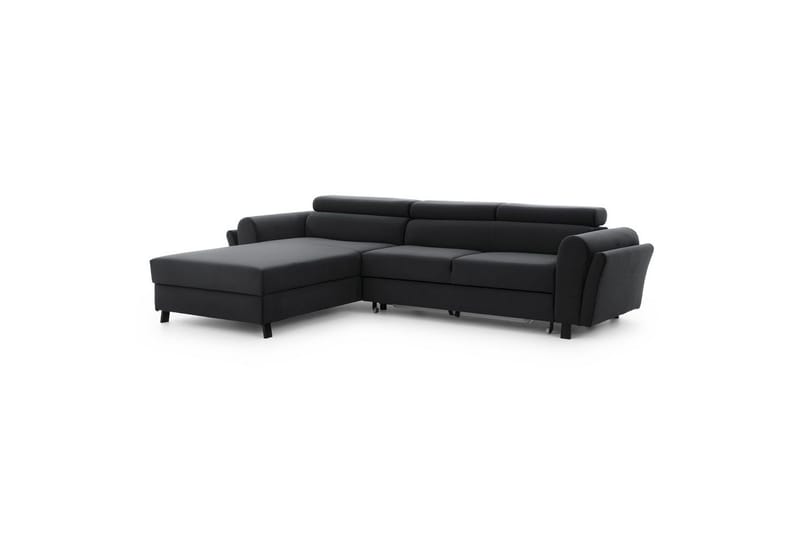 Hörnsoffa Eltap Mariall 288x200x92 cm - Monolith 97, Mörkgrå, Vänster - Möbler - Soffa - Bäddsoffa - Bäddsoffa divan